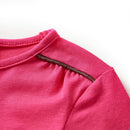 Langærmet T-shirt til børn str. 104 pink