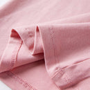 Langærmet T-shirt til børn str. 116 lyserød