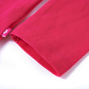Langærmet T-shirt til børn str. 116 pink