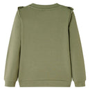 Sweatshirt til børn str. 92 kakifarvet