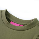 Sweatshirt til børn str. 128 kakifarvet