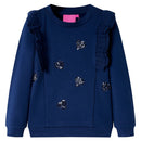 Sweatshirt til børn str. 104 marineblå