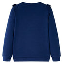 Sweatshirt til børn str. 104 marineblå