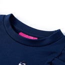 Sweatshirt til børn str. 104 marineblå