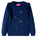 Sweatshirt til børn str. 128 marineblå