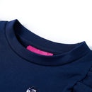 Sweatshirt til børn str. 140 marineblå