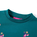Sweatshirt til børn str. 116 mørkegrøn