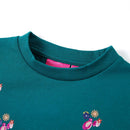 Sweatshirt til børn str. 140 mørkegrøn