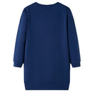Sweatshirtkjole til børn str. 92 marineblå