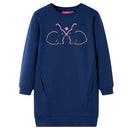 Sweatshirt til børn str. 104 marineblå