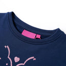 Sweatshirt til børn str. 116 marineblå