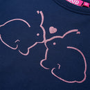 Sweatshirt til børn str. 116 marineblå