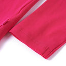 Langærmet T-shirt til børn str. 116 pink