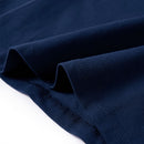 Langærmet T-shirt til børn str. 92 marineblå