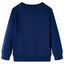 Sweatshirt til børn str. 116 marineblå