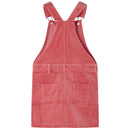 Kjole til børn str. 92 jernbanefløjl pink