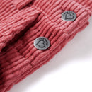 Kjole til børn str. 92 jernbanefløjl pink