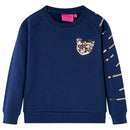 Sweatshirt til børn str. 92 marineblå