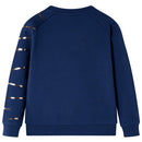 Sweatshirt til børn str. 128 marineblå
