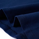 Langærmet T-shirt til børn str. 104 marineblå