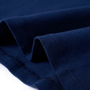 Langærmet T-shirt til børn str. 116 marineblå