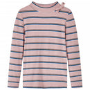 Langærmet T-shirt til børn str. 140 lyserød