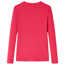 Langærmet T-shirt til børn str. 92 pink