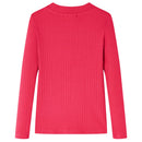 Langærmet T-shirt til børn str. 128 pink