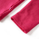 Langærmet T-shirt til børn str. 116 pink
