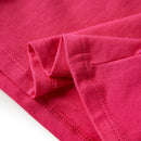 Langærmet T-shirt til børn str. 116 pink