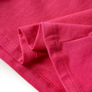 Langærmet T-shirt til børn str. 128 pink