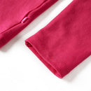 Langærmet T-shirt til børn str. 140 pink