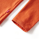 Langærmet T-shirt til børn str. 92 cm orange