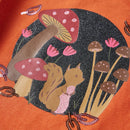Langærmet T-shirt til børn str. 116 cm orange