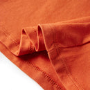 Langærmet T-shirt til børn str. 116 cm orange
