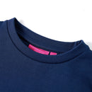 Sweatshirt til børn str. 104 marineblå
