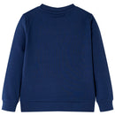 Sweatshirt til børn str. 128 marineblå