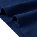 Langærmet T-shirt til børn str. 92 marineblå