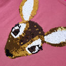 Langærmet T-shirt til børn str. 92 pink
