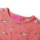 Langærmet pyjamas til børn str. 104 gammelrosa