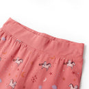 Langærmet pyjamas til børn str. 128 gammelrosa