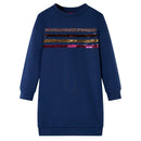 Sweatshirtkjole til børn str. 116 marineblå