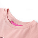 Langærmet T-shirt til børn str. 104 lyserød