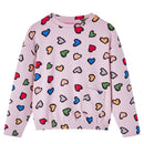 Sweatshirt til børn lys str. 92 lyserød