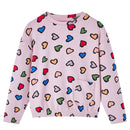 Sweatshirt til børn str. 104 lyserød