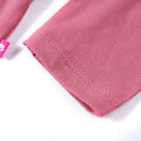 Langærmet T-shirt til børn str. 140 cm pink