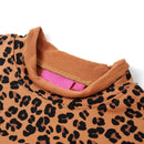 Sweatshirt til børn str. 92 cognacfarvet