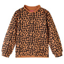 Sweatshirt til børn str. 104 cognacfarvet