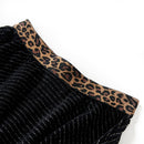 Nederdel til børn str. 128 leopardmønster sort