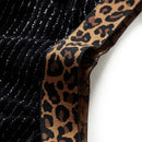 Nederdel til børn str. 128 leopardmønster sort